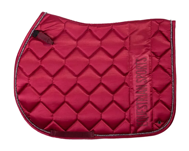 QHP Gloss General Purpose Saddle Pad in Burgundy
